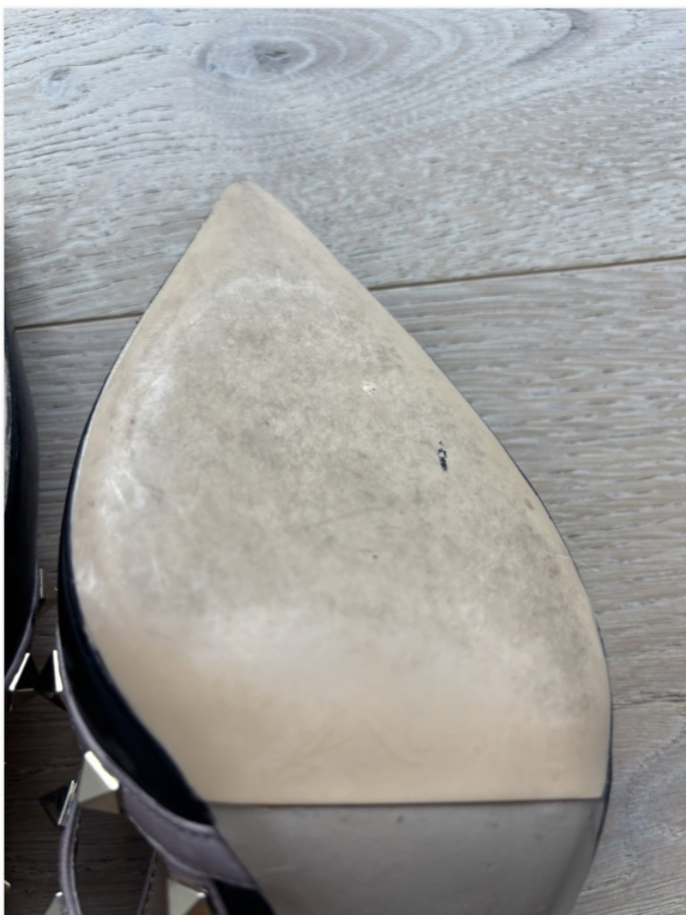 Valentino Black Rockstud Ankle Strap Pump Size 38, Authentic. - Picture 8 of 12